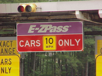 E-ZPass sign