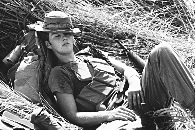 For the grunts, like this young man in the 1st Cavalry Division on patrol in III Corps late in 1970, a nap was a good thing to grab anytime it was safe to do so.