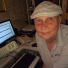 Roger Wood at his home studio in Portsmouth
