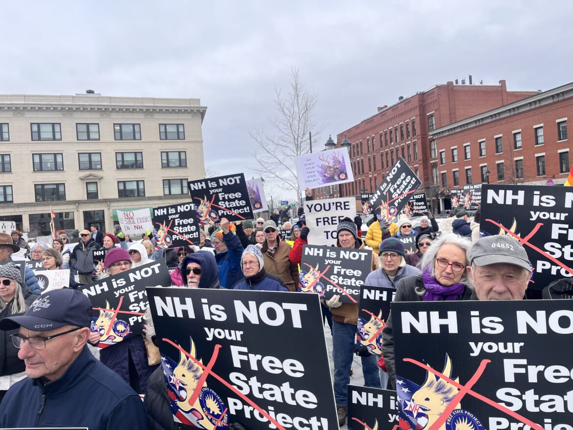 Protesters Rally Against Free State Project