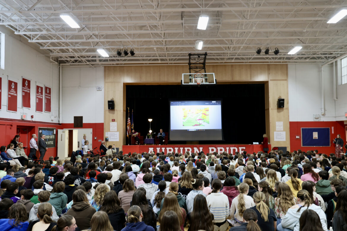 Celebrating Reading with Students at Auburn Village School